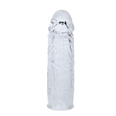 Guaina Fallica in Silicone Trasparente 13 cm - TPR Viola per Intimità